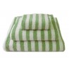 Juego de 3 toallas rayas verde